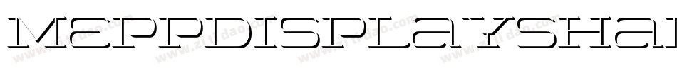 MeppDisplayShadow Italic字体转换